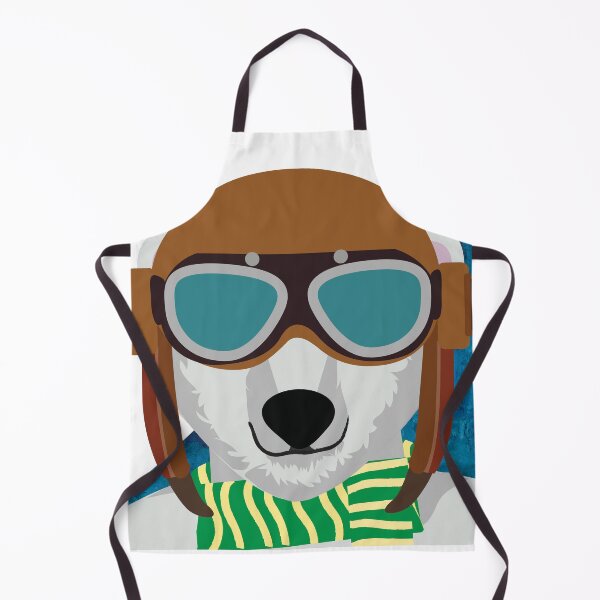 Item preview, The cool white bear aviator design designed and sold by myseptember18th.