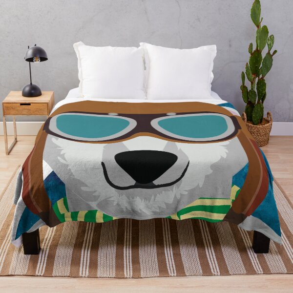 Item preview, The cool white bear aviator design designed and sold by myseptember18th.