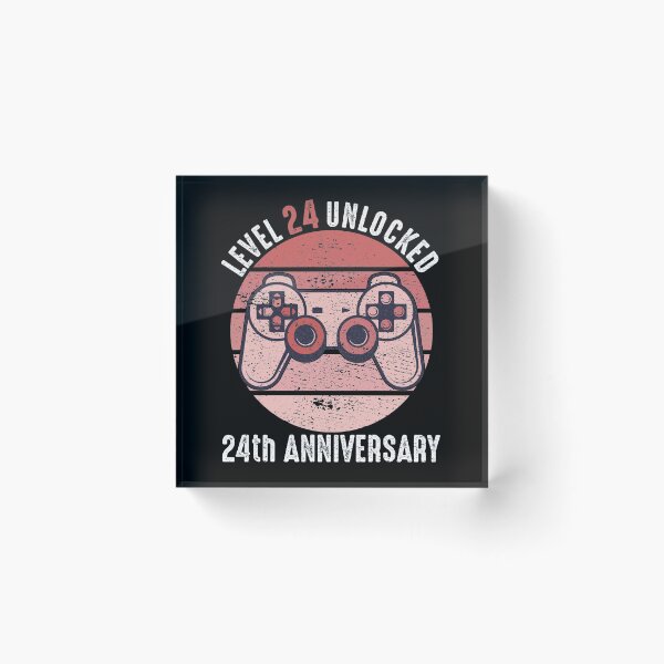 Item preview, Level 24 Unlocked 24th Anniversary designed and sold by RandomStuffShop.