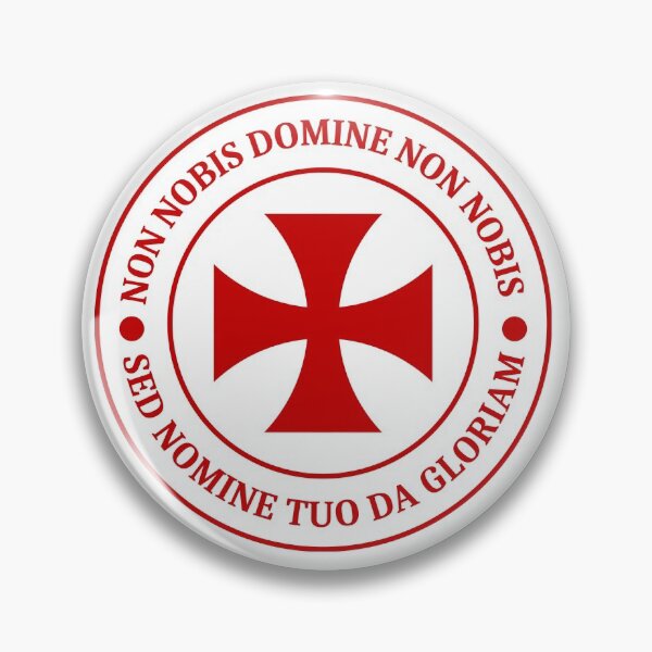 Item preview, Templar Badge With Motto designed and sold by NEGOZIO-IVLIVS.