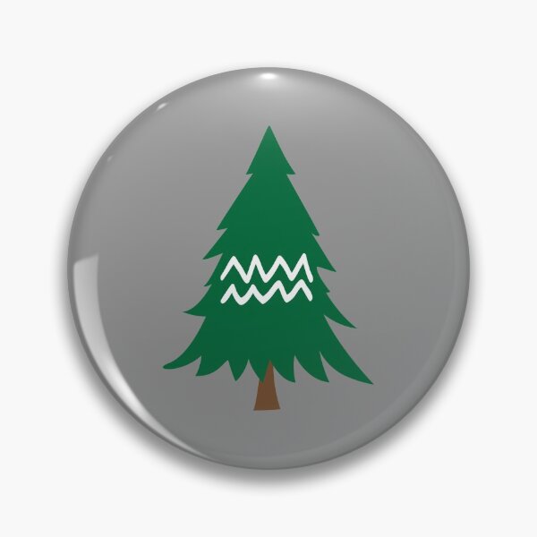 Item preview, Hand Drawn Aquarius Zodiac Pine Tree designed and sold by itsrturn.