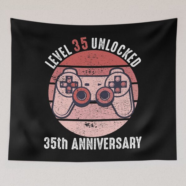 Item preview, Level 35 Unlocked 35th Anniversary designed and sold by RandomStuffShop.