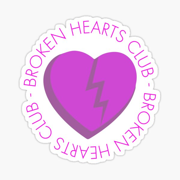 Broken Hearts Club Sticker