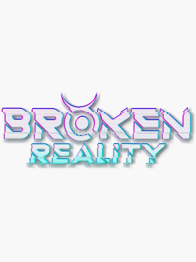 Thumbnail 3 of 3, Sticker, Broken Reality designed and sold by iterramoon.