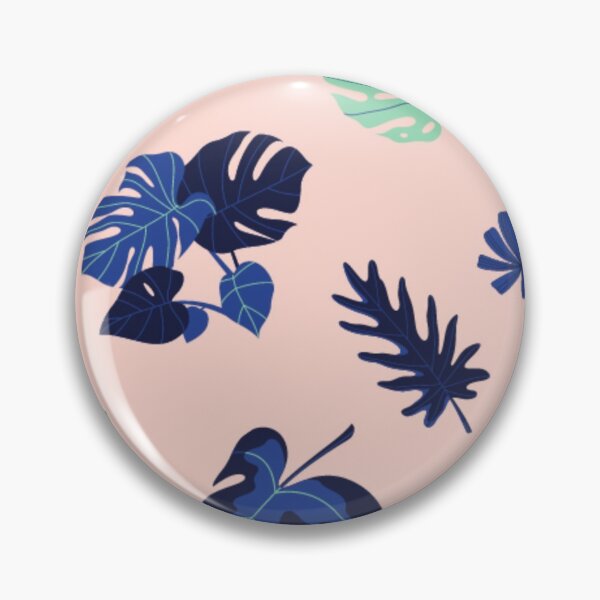 Item preview, Blue and pink leafes pattern designed and sold by Mikes22Store.