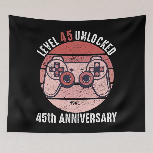 Item preview, Level 45 Unlocked 45th Anniversary designed and sold by RandomStuffShop.