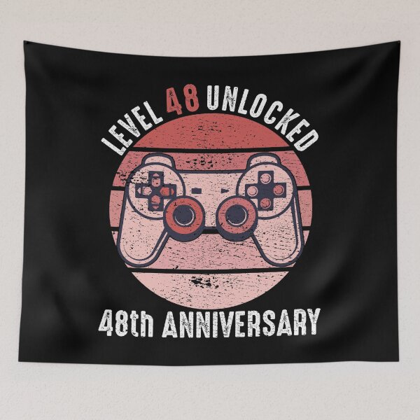 Item preview, Level 48 Unlocked 48th Anniversary designed and sold by RandomStuffShop.