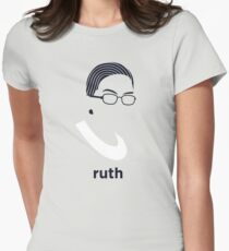 Ruth Bader Ginsburg (Hirsute History) Women's Fitted T-Shirt