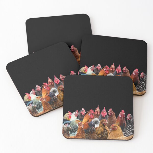 Item preview, Hens and Roosters collage, beautiful chickens looking way too cute designed and sold by Orianah.