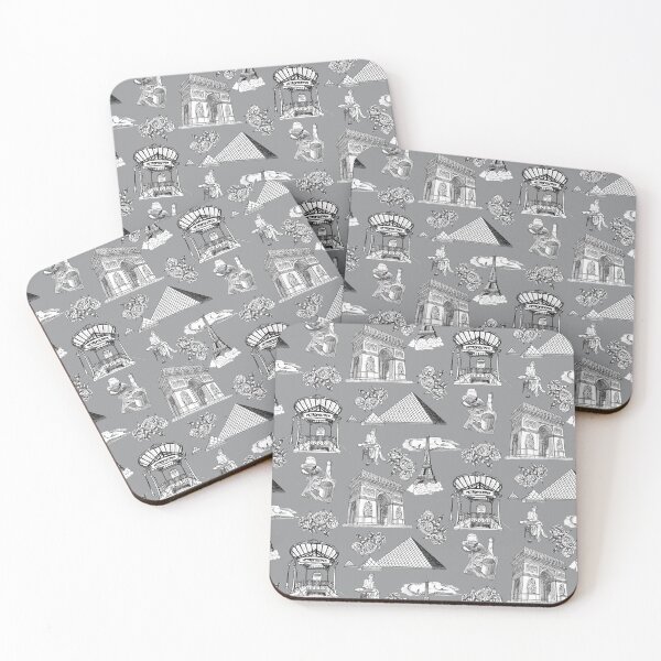 Item preview, Paris Toille de Jouy in Ultimate Gray designed and sold by Quick Brown Fox Canada.