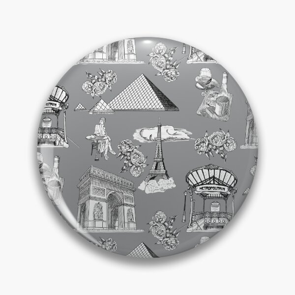 Item preview, Paris Toille de Jouy in Ultimate Gray designed and sold by Quick Brown Fox Canada.