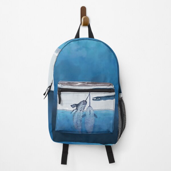 Item preview, Narwhals emerging from the cold ocean designed and sold by Brushes with Nature.