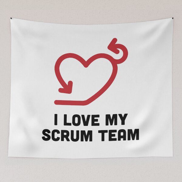 Item preview, I Love My Scrum Team designed and sold by Tech-e-Tees.