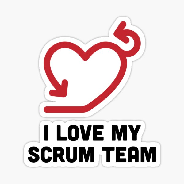 Item preview, I Love My Scrum Team designed and sold by Tech-e-Tees.