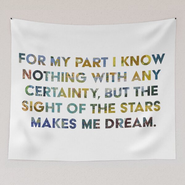 Item preview, Van Gogh Dreamer Quote designed and sold by Milli Co Studio.