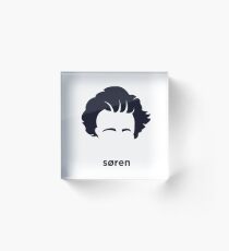 Soren Kierkegaard (Hirsute History) Acrylic Block