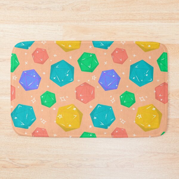 Item preview, D&D d20 Pattern - Sherbet designed and sold by Jennie Mahoney.