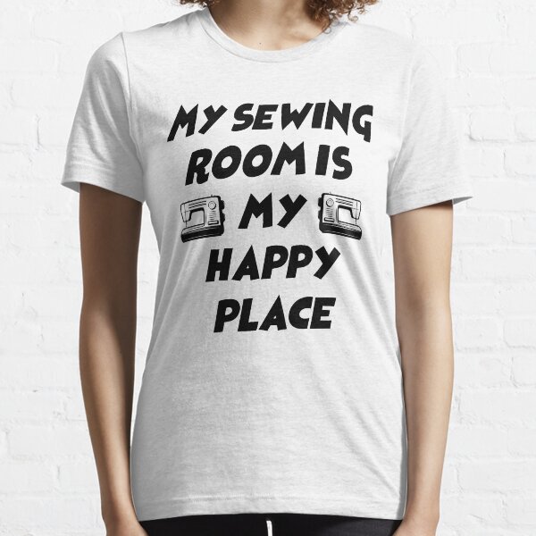 Item preview, my sewing room is my happy place, sewing machine, sewing, sewing kit designed and sold by Dkh Fashion.