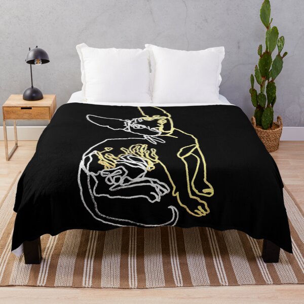 Item preview, Sphinx cat ambidextrous line drawing designed and sold by orangerinka.