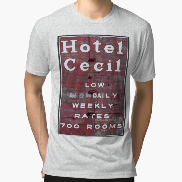 Hotel Cecil sign\