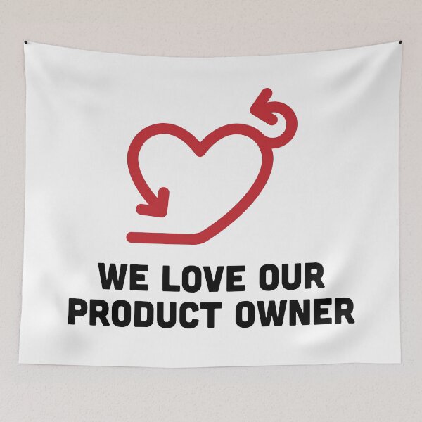 Item preview, We Love our Product Owner designed and sold by Tech-e-Tees.