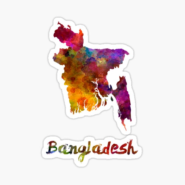 Item preview, Bangladesh in watercolor designed and sold by paulrommer.