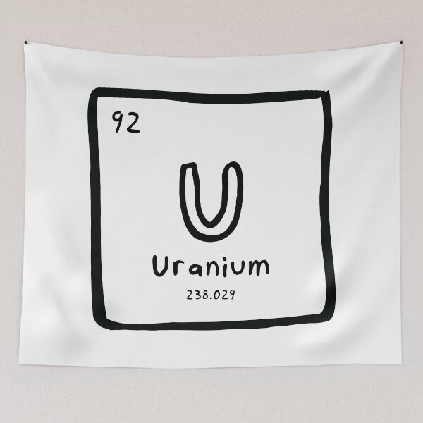 Item preview, Element 92: Uranium (Black and White) designed and sold by mjlemay.