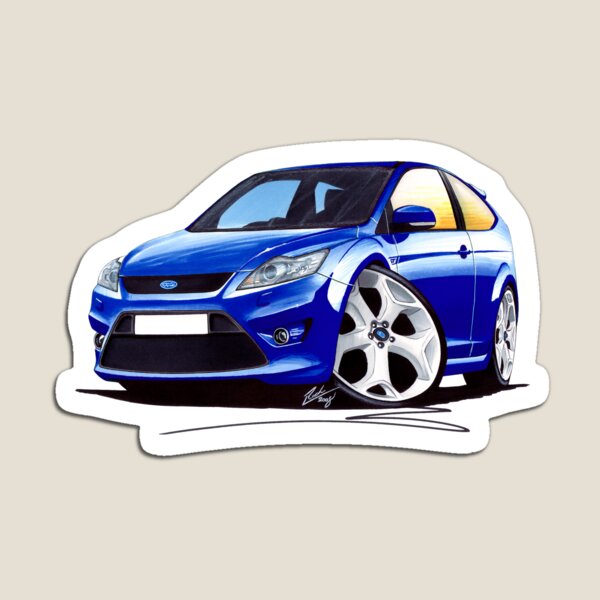 Item preview, Ford Focus ST (Facelift) Blue designed and sold by Yeomans Cartoons.