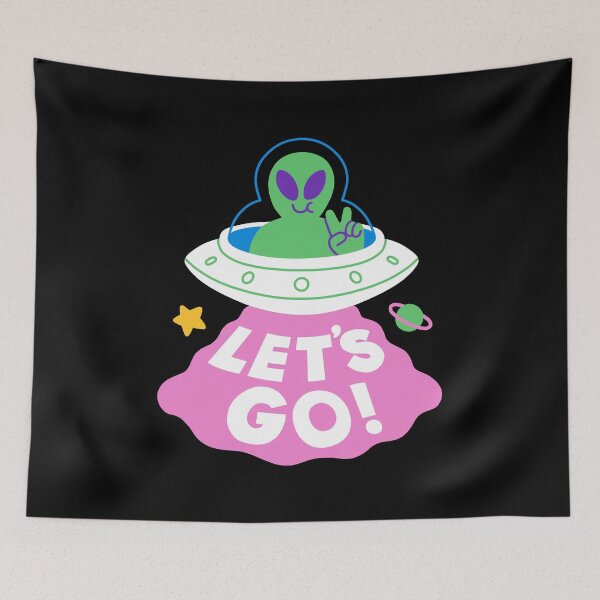 Item preview, LET'S GO UFO designed and sold by obinsun.