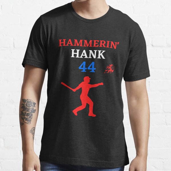 Vintage Hammerin Hank Aaron #44 Long-Sleeve T-Shirt T-Shirt