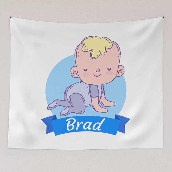 Item preview, Brad Boy names for babies designed and sold by Piztees.