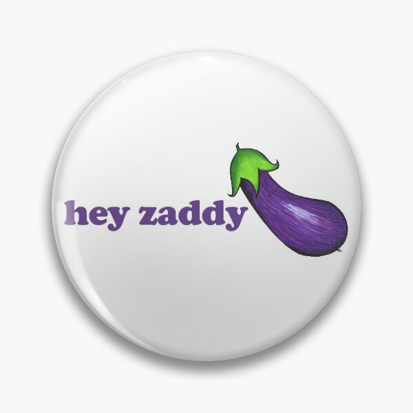 Item preview, Eggplant Emoji - Hey Zaddy designed and sold by The White Bat.