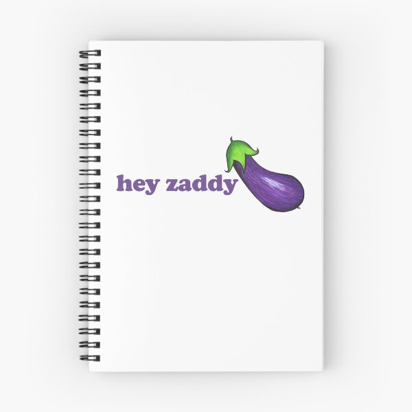 Artikelvorschau, Aubergine Emoji - Hey Zaddy entworfen und verkauft von The White Bat.