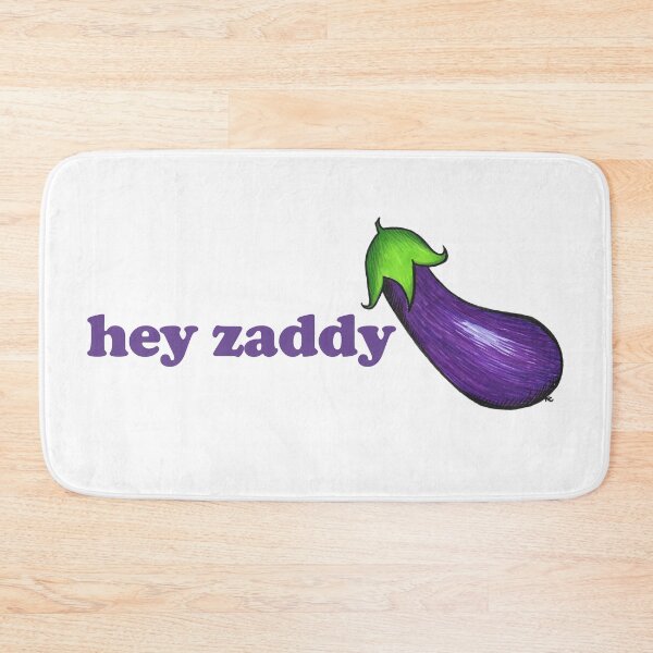 Item preview, Eggplant Emoji - Hey Zaddy designed and sold by The White Bat.