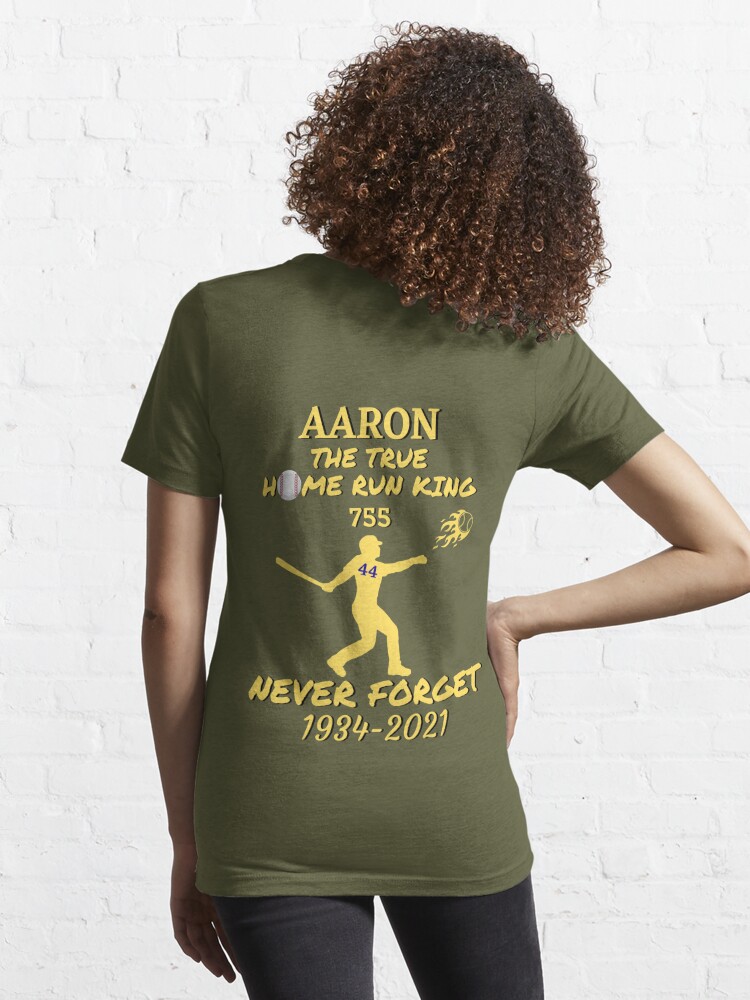 Hank Aaron The True Home Run King Essential T-Shirt for Sale by  WoodburyLake