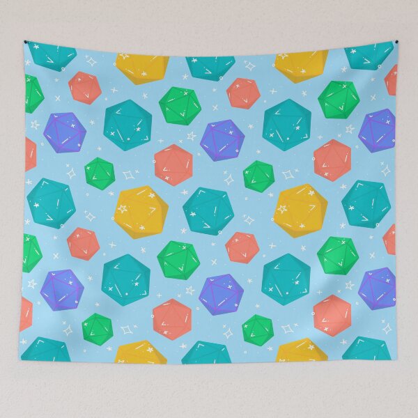 Item preview, D&D d20 Pattern - Blue designed and sold by Jennie Mahoney.