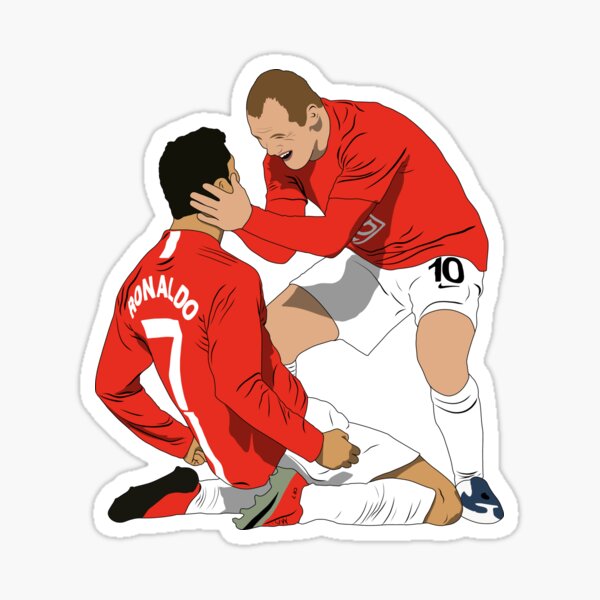 Wayne Rooney 2007/08 Jersey Sticker for Sale by slawisa