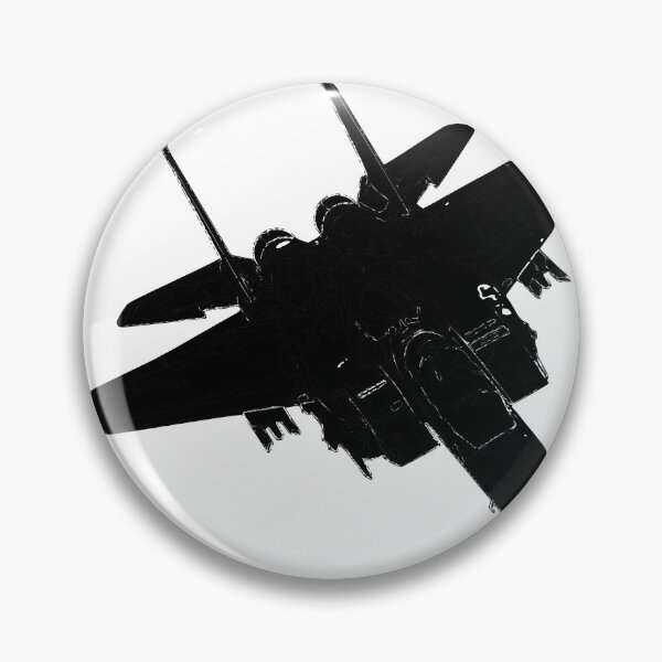 Item preview, F-15 Eagle Fighter Jet Aircraft Silhouette and Tri-View T-Shirt designed and sold by weirdcountry.