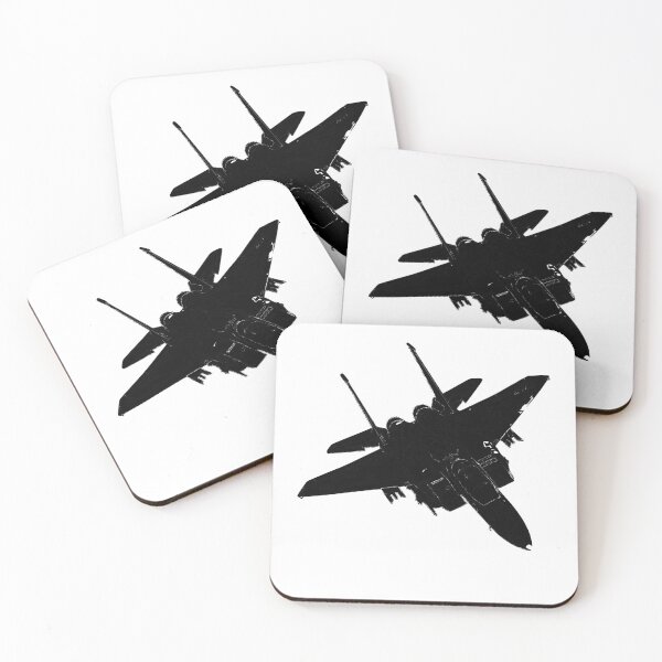 Item preview, F-15 Eagle Fighter Jet Aircraft Silhouette and Tri-View T-Shirt designed and sold by weirdcountry.