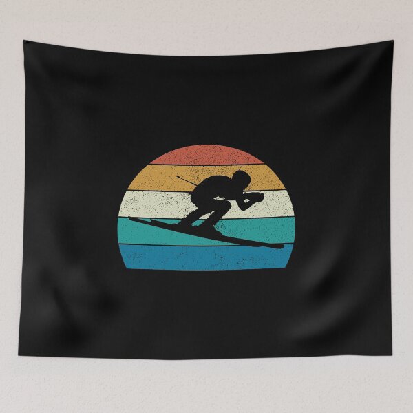 Item preview, Vintage Skiing Gift; Retro Skier designed and sold by EstelleStar.