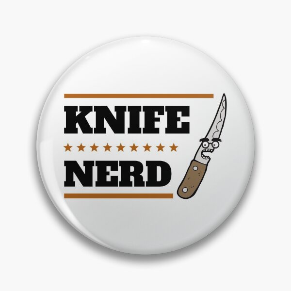 Item preview, Knife Nerd - black text designed and sold by Coldwater-Gifts.