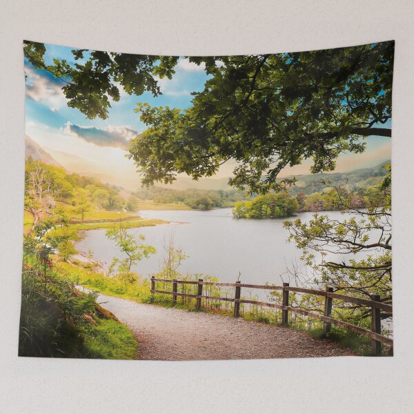 Item preview, Sunrise over Rydal Water Lake District Landscape designed and sold by RossWilson12.