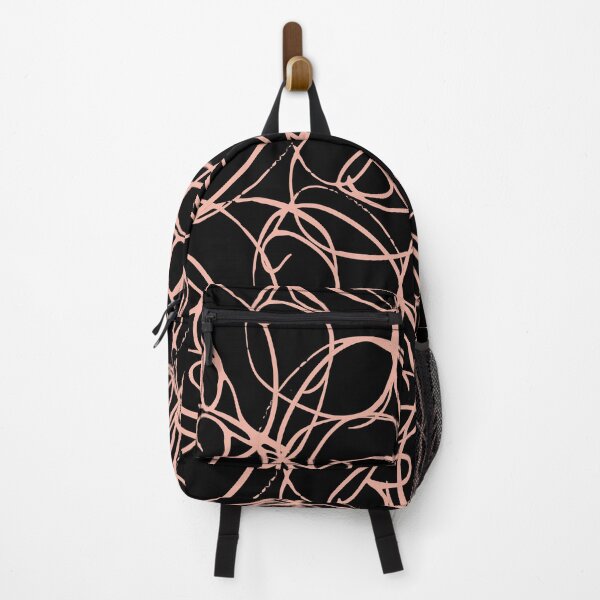 Item preview, Black/Peach whimsical Abstract  Design designed and sold by Byoushop.