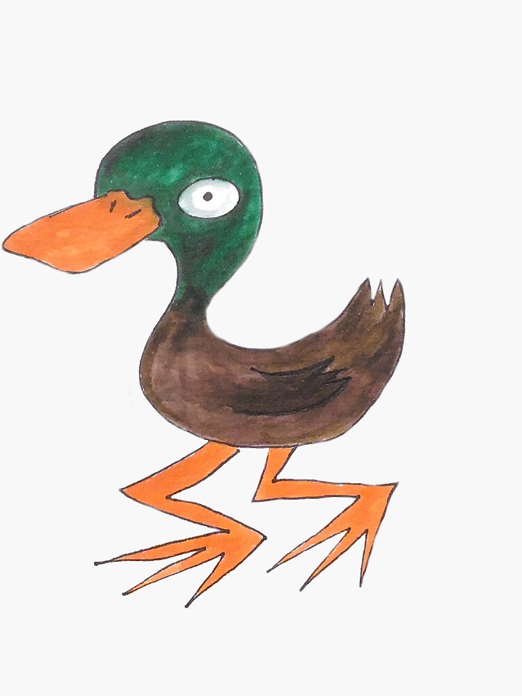 Duck With a HUGE Sword Cursed Meme Sticker for Sale by BetterLeo