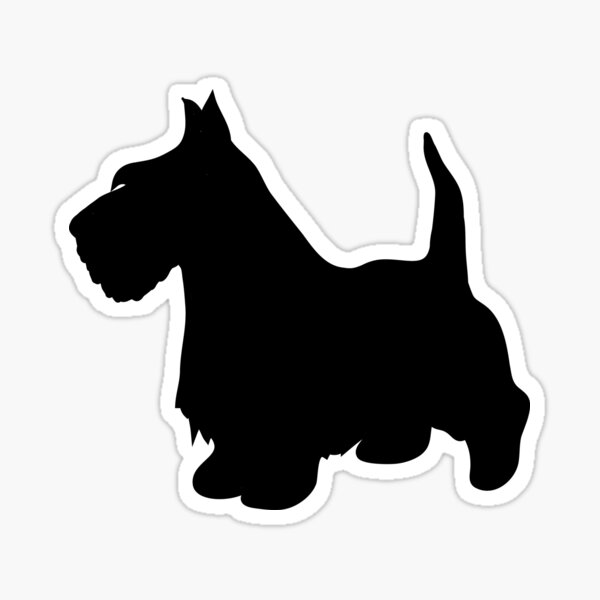 Scotty dog Sticker