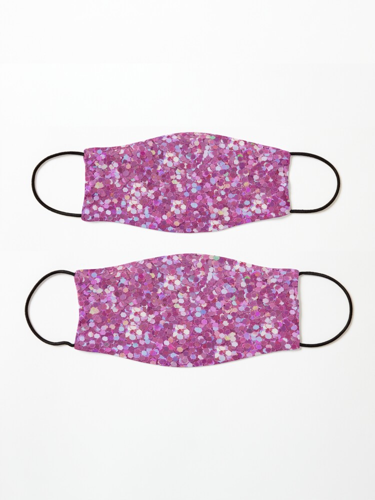 Alternate view of Girly, Shimmery, glistening, fabulous Pink sequin design - A Fan Fave! Mask