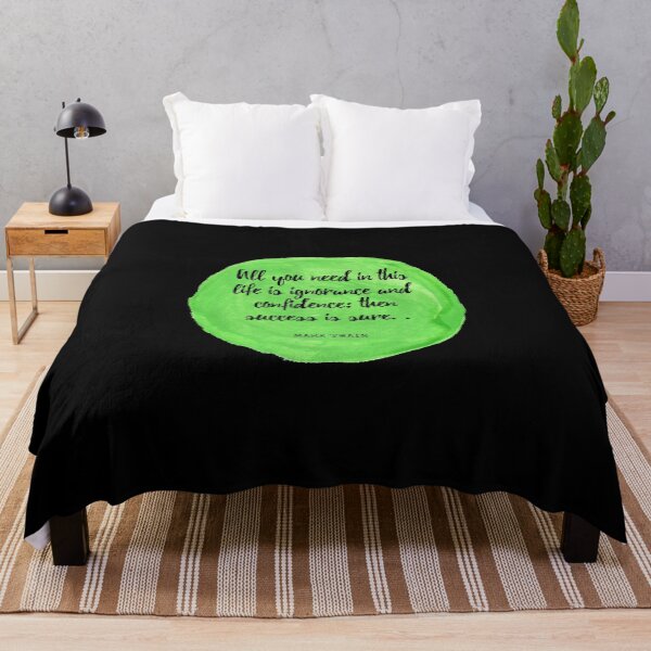 Item preview, Mark Twain - All you need in this life is ignorance and confidence; then success is sure. designed and sold by SocraticQuotes.