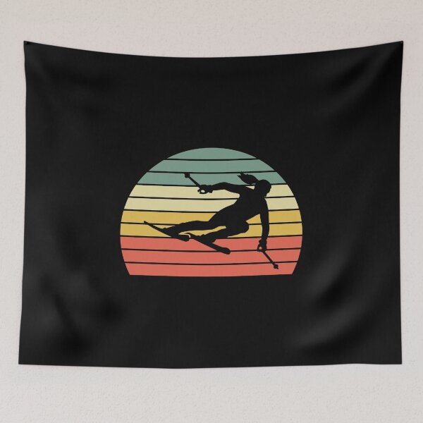 Item preview, Skiing Design; Vintage Women Girl Skier designed and sold by EstelleStar.