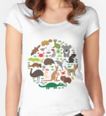 Australia Women's Fitted Scoop T-Shirt