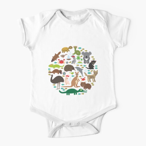 Australia Short Sleeve Baby One-Piece